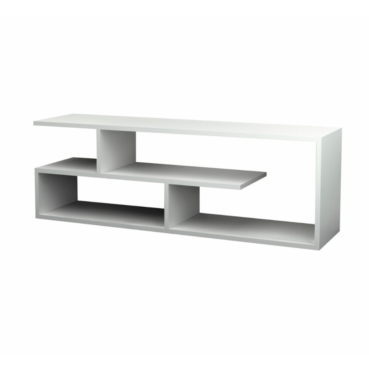 Έπιπλο τηλεόρασης Forever Megapap χρώμα λευκό 120x30x40cm.