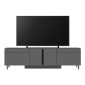 Έπιπλο τηλεόρασης Arlen Megapap με Led Rgb χρώμα ανθρακί 180x32x50εκ.