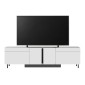Έπιπλο τηλεόρασης Arlen Megapap με Led Rgb χρώμα λευκό 180x32x50εκ.