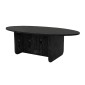 Τραπεζάκι σαλονιού Ravey Megapap χρώμα sencron black 120x60x39,8εκ.