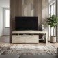 Έπιπλο τηλεόρασης Acnes Megapap χρώμα travertine 160x40x53εκ.