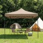 Κιόσκι - Gazebo Bari Megapap πτυσσόμενο μεταλλικός σκελετός - αδιάβροχο ύφασμα χρώμα της άμμου 3x3x3,10m.