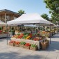 Κιόσκι - Gazebo Bari Megapap πτυσσόμενο μεταλλικός σκελετός - αδιάβροχο ύφασμα χρώμα λευκό 3x4,5x3,20m.