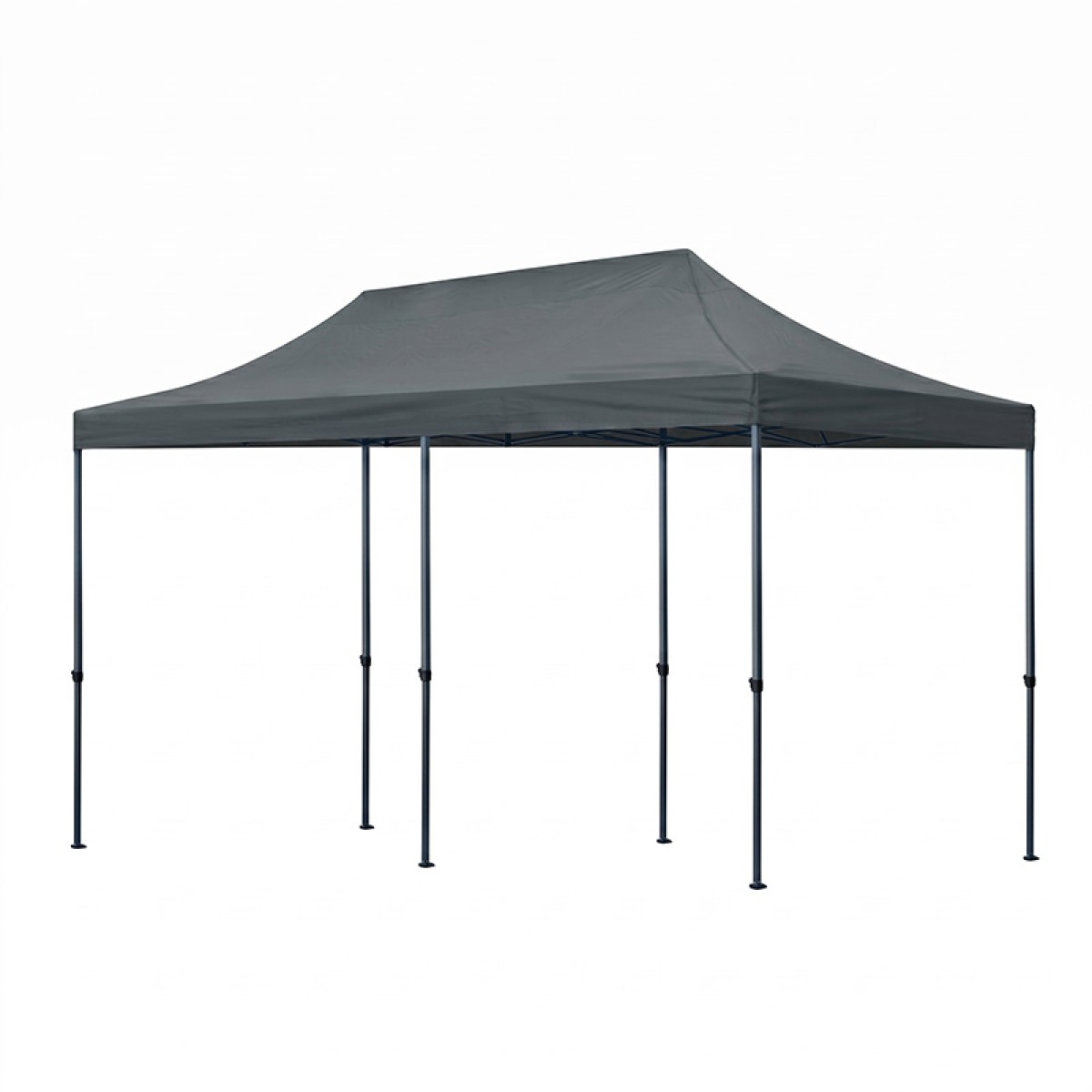 Κιόσκι - Gazebo Bari Megapap πτυσσόμενο μεταλλικός σκελετός - αδιάβροχο ύφασμα χρώμα γκρι 3x6x3,27m.
