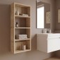 Ραφιέρα τοίχου Rafina Megapap χρώμα sapphire oak 40x15x90εκ.
