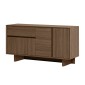 Μπουφές Capri Megapap χρώμα καρυδί milano 146x45x76,5εκ.