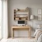 Ραφιέρα τοίχου Lane Megapap χρώμα sapphire oak 85x15x66εκ.