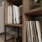 Βιβλιοθήκη Bolton Megapap χρώμα ανοιχτό καρυδί 62x22x62εκ.