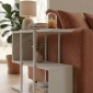 Τραπεζάκι βοηθητικό Homia Megapap χρώμα sandstone 56x25x56,5εκ.