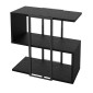 Τραπεζάκι βοηθητικό Homia Megapap χρώμα black wood 56x25x56,5εκ.