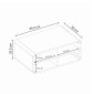Τραπεζάκι σαλονιού Rovel Megapap χρώμα sepet oak 80,3x50x32,5εκ.