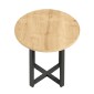 Τραπεζάκι βοηθητικό Mesa Megapap χρώμα sapphire oak Ø45x50εκ.