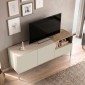Έπιπλο τηλεόρασης Cailin Megapap χρώμα sandstone - sepet oak 140x41,8x55εκ.
