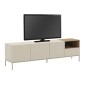 Έπιπλο τηλεόρασης Cailin Megapap χρώμα sandstone - sepet oak 180x41,8x55εκ.