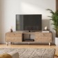 Έπιπλο τηλεόρασης Doro Megapap χρώμα sepet oak 150x34x41εκ.