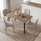 Τραπέζι Xana Megapap χρώμα sepet oak 120x70x77,5εκ.