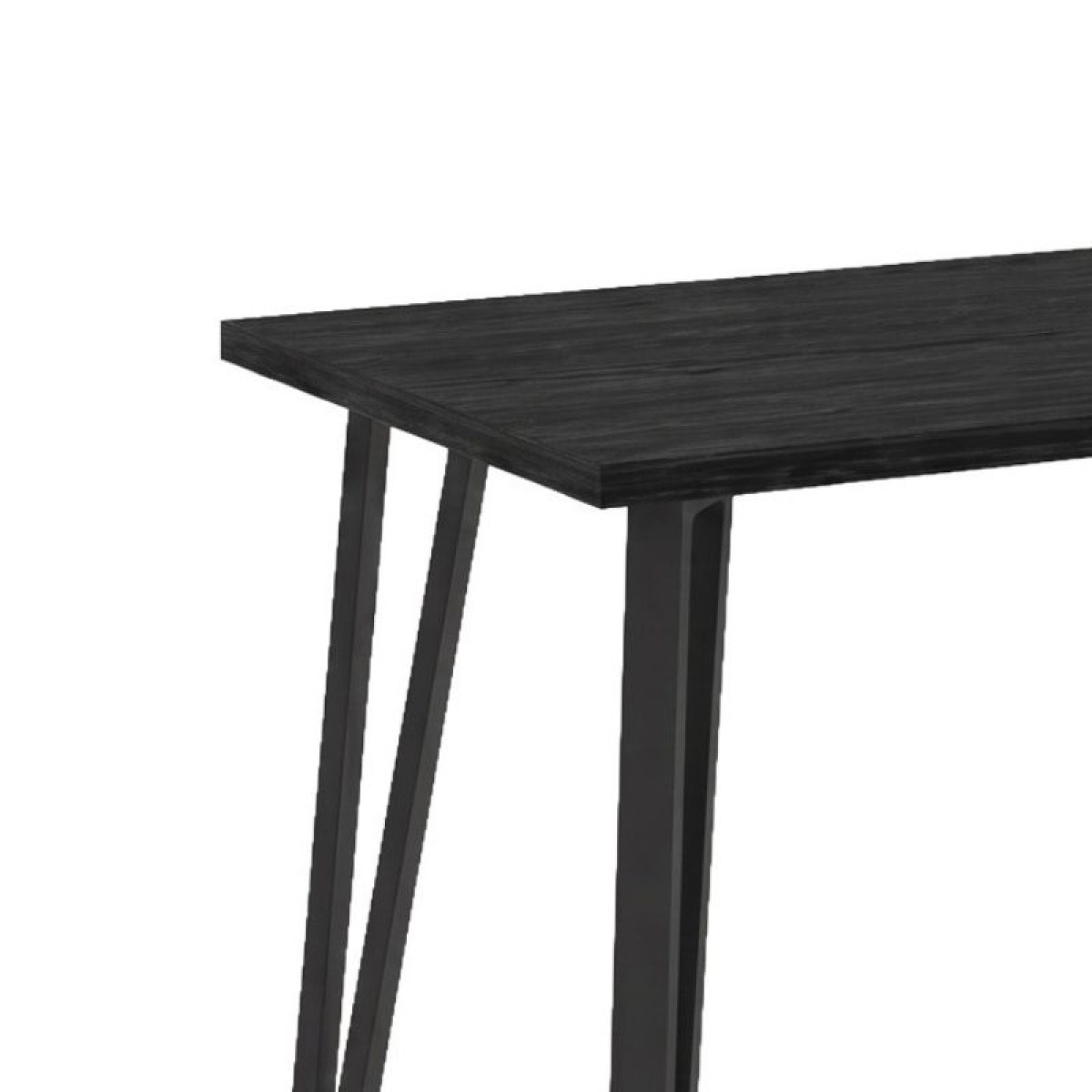 Τραπέζι Xana Megapap χρώμα black wood 120x70x77,5εκ.