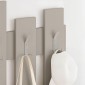 Κρεμάστρα τοίχου Wave Megapap χρώμα sandstone 64x4x81εκ.