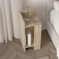 Κομοδίνο Elos Megapap αριστερό χρώμα travertine 25x27x60εκ.