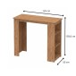 Τραπέζι μπαρ Toska Megapap χρώμα pine oak 120x50x103,6εκ.