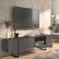Έπιπλο τηλεόρασης Orontes Megapap χρώμα ανθρακί 180x29,6x50εκ.