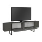 Έπιπλο τηλεόρασης Orontes Megapap χρώμα ανθρακί 180x29,6x50εκ.