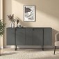 Μπουφές Orontes Megapap χρώμα ανθρακί 160x35,2x80εκ.