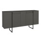 Μπουφές Orontes Megapap χρώμα ανθρακί 160x35,2x80εκ.