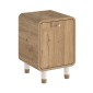 Κομοδίνο Doro Megapap χρώμα sepet oak 35,3x34x51εκ.