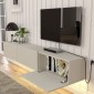 Έπιπλο τηλεόρασης επιτοίχιο Damla Megapap με LED χρώμα sandstone 180x29,5x29,5εκ.