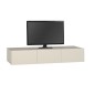 Έπιπλο τηλεόρασης επιτοίχιο Damla Megapap με LED χρώμα sandstone 180x29,5x29,5εκ.