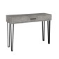 Κονσόλα Rochel Megapap χρώμα γκρι σκυροδέματος 120x35x89,8εκ.