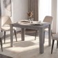 Τραπέζι Darlen Megapap χρώμα γκρι σκυροδέματος 125x72x74εκ.