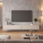 Έπιπλο τηλεόρασης επιτοίχιο Espanse Megapap χρώμα sandstone 241,8x31,7x30εκ.