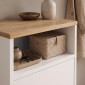 Παπουτσοθήκη - Ντουλάπι Talsa Megapap χρώμα λευκό - sapphire oak 50x35,3x86εκ.