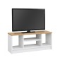 Έπιπλο τηλεόρασης Bahama Megapap χρώμα λευκό - sapphire oak 120x35x46,5εκ.