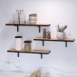 Ραφιέρα τοίχου Versa Megapap 3 τεμαχίων χρώμα pine oak 80x19x17εκ.