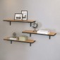 Ραφιέρα τοίχου Versa Megapap 3 τεμαχίων χρώμα pine oak 80x19x17εκ.