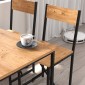 Σετ τραπεζαρία 5τμχ Maysa Megapap χρώμα pine oak 120x52,7x71,8εκ.