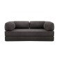 Καναπές - κρεβάτι Comfort Megapap τριθέσιος υφασμάτινος χρώμα ανθρακί 190x95x75εκ.