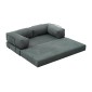 Καναπές - κρεβάτι Comfort Megapap τριθέσιος υφασμάτινος χρώμα μέντα 190x95x75εκ.