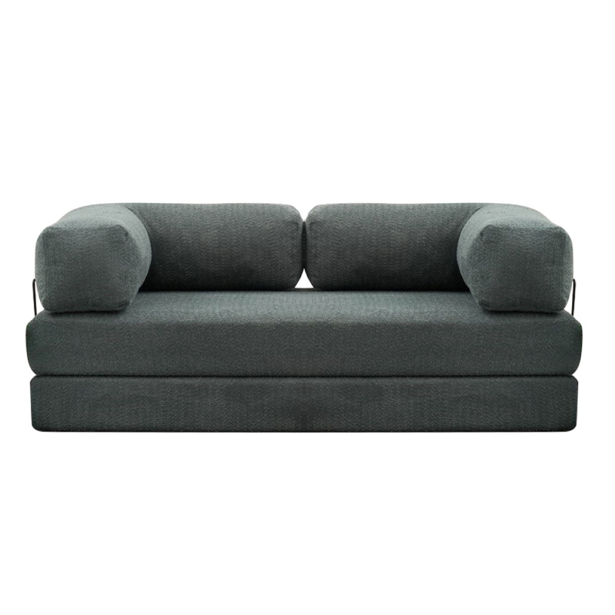 Καναπές - κρεβάτι Comfort Megapap τριθέσιος υφασμάτινος χρώμα μέντα 190x95x75εκ.
