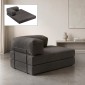 Καναπές - κρεβάτι Comfort Megapap διθέσιος υφασμάτινος χρώμα ανθρακί 140x95x75εκ.