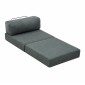 Πολυθρόνα - κρεβάτι Comfort Megapap υφασμάτινη χρώμα μέντα 95x95x75εκ.