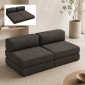 Καναπές - κρεβάτι Comfort Megapap τριθέσιος υφασμάτινος χρώμα ανθρακί 190x95x75εκ.