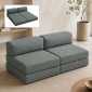 Καναπές - κρεβάτι Comfort Megapap τριθέσιος υφασμάτινος χρώμα μέντα 190x95x75εκ.