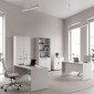 Γραφείο επαγγελματικό Venturo Megapap χρώμα λευκό 150x80x75εκ.