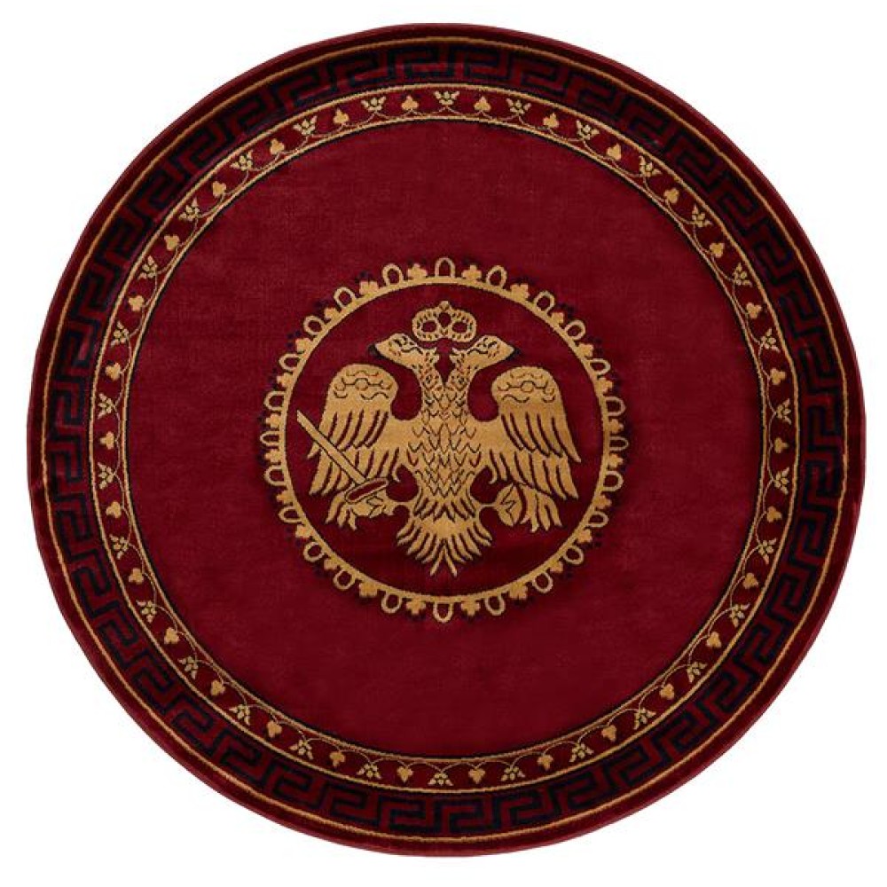 ΧΑΛΙ ΕΚΚΛΗΣΙΑΣΤΙΚΟ ATHOS 2128A BURGUNDY  ΡΟΤΟΝΤΑ - 250X250  NewPlan