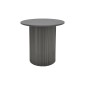 Βοηθητικό τραπέζι Dovel pakoworld mdf σε μαύρη απόχρωση Φ50x45εκ