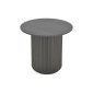 Βοηθητικό τραπέζι Dovel pakoworld mdf σε μαύρη απόχρωση Φ50x45εκ